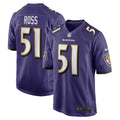 Josh Ross Baltimore Ravens Nike Game   Jersey - Purple