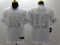 Men's Green Bay Packers Bart Starr #15 White Game Jersey1