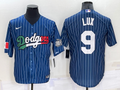 Men's Los Angeles Dodgers Gavin Lux #9 Blue Alternate Game Jersey1