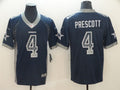 Men's Dallas Cowboys Dak Prescott #4 Navy Game Jersey1