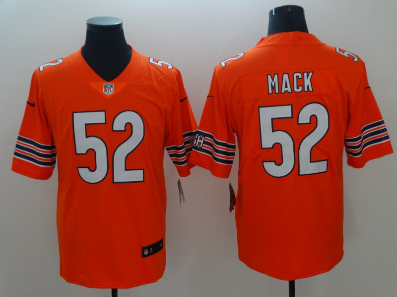 Men's Chicago Bears Khalil Mack #52 Orange Game Jersey1