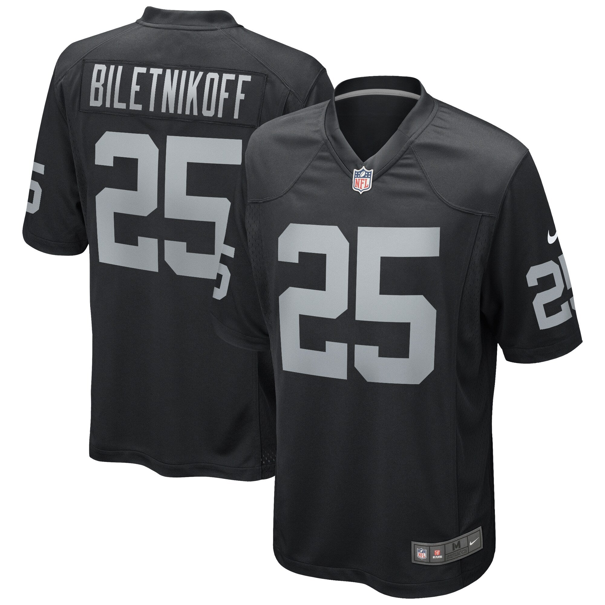 Fred Biletnikoff Las Vegas Raiders Nike Game Retired   Jersey - Black