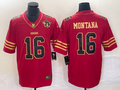 Men's San Francisco 49ers Joe Montana #16 Scarlet Vapor F.U.S.E. Limited Jersey1