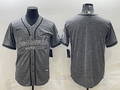 Men's Seattle Seahawks Gray Game Blank Jersey