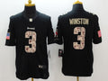 Men's Tampa Bay Buccaneers Jameis Winston #3 Black Authentic Game Jersey1