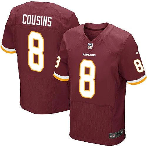 Kirk Cousins Burgundy Men's Stitched NFL Elite Jersey