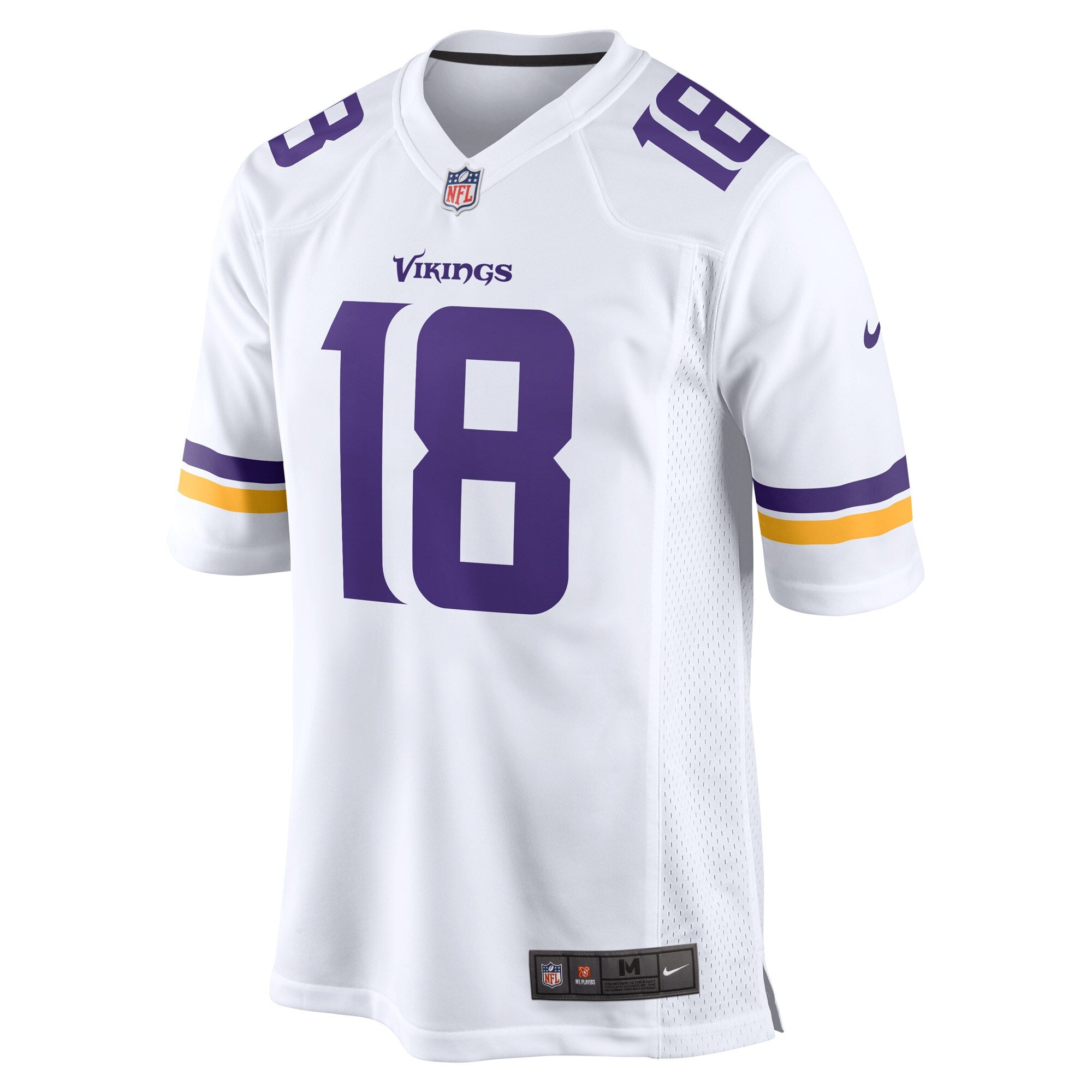 Justin Jefferson Minnesota Vikings Nike Game   Jersey - White���������������������������YOUTH���������������������������
