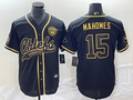 Men's Kansas City Chiefs Patrick Mahomes #15 Black Alternate Game Jersey1 Joint Edition