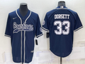Men's Dallas Cowboys Tony Dorsett #33 Navy Game Jersey1 Joint Edition