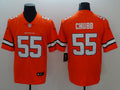 Men's Denver Broncos Bradley Chubb #55 Orange Game Player Jersey1