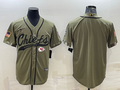 Men's Kansas City Chiefs Olive 2022 Salute To Service Limited Blank Jersey1