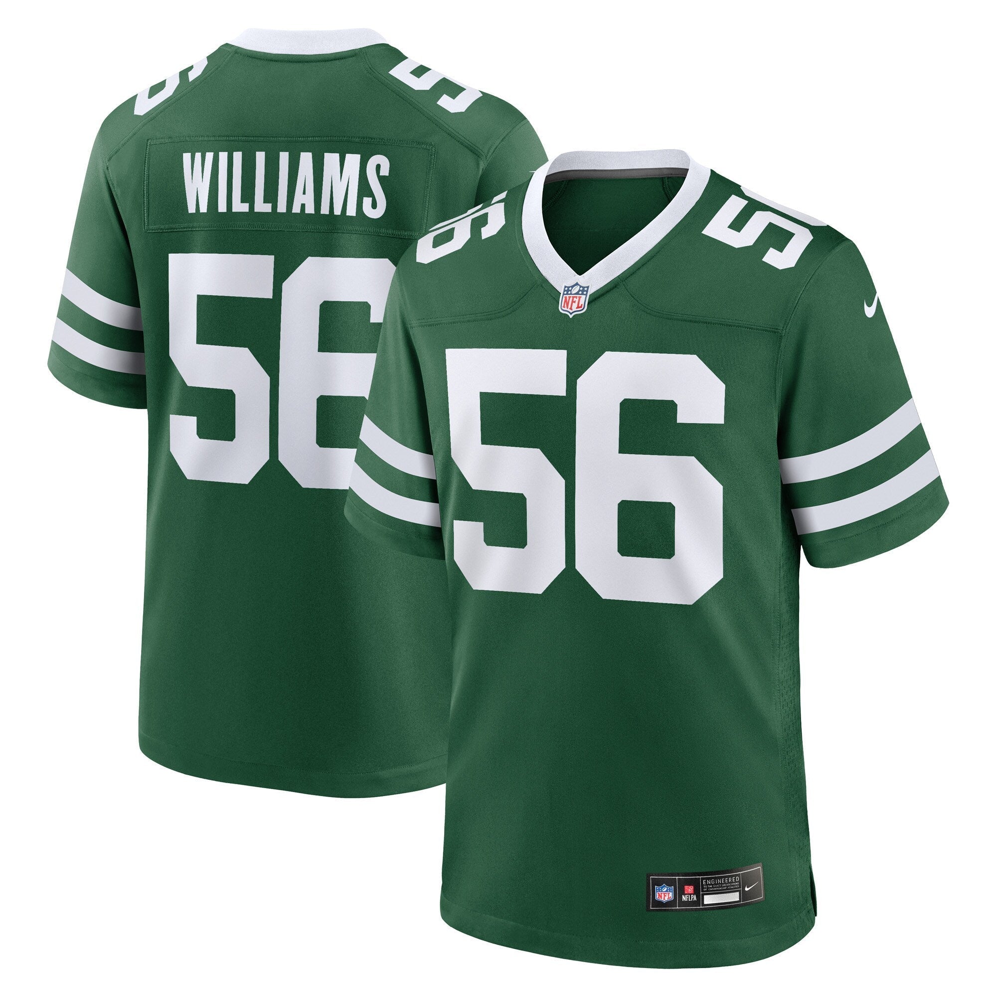 Quincy Williams New York Jets Nike  Game   Jersey ��������������������������� Legacy Green