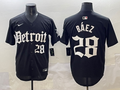 Men's Detroit Tigers Javier Baez #28 Black Player Jersey