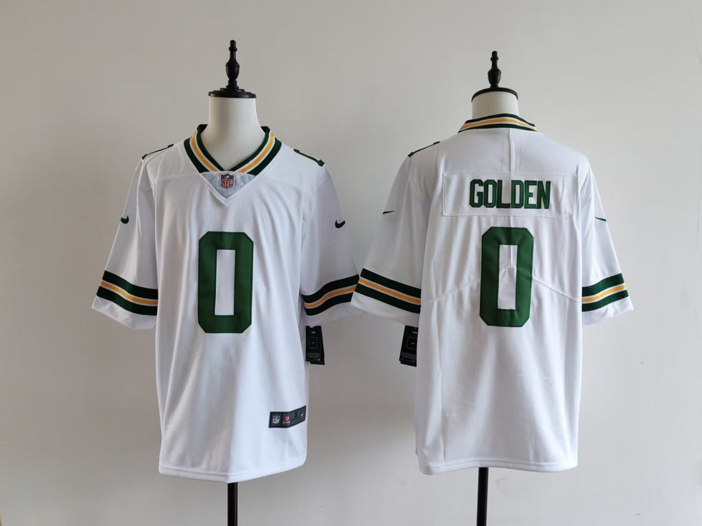 Men's Green Bay Packers Matthew Golden Nike Jersey -  White