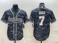 Men's Dallas Cowboys Trevon Diggs #7 Grey Camouflage Player Jersey1 Joint Edition