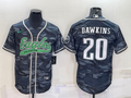 Men's Philadelphia Eagles Brian Dawkins #20 Grey Camouflage Game Jersey1 Joint Edition