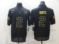 Men's Philadelphia Eagles Jalen Hurts #2 Black Team Game Jersey1