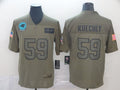 Men's Carolina Panthers Luke Kuechly #59 Brown Game Jersey1