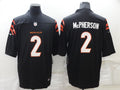 Men's Cincinnati Bengals Evan McPherson #2 Black Game Jersey1
