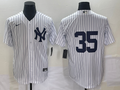 Men's New York Yankees Cody Bellinger #35 White Replica Player Name Jersey1