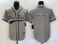 Men's Chicago White Sox Gray Replica Game Jersey1 Joint Edition