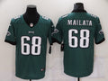 Men's Philadelphia Eagles Jordan Mailata #68 Midnight Green Game Jersey1