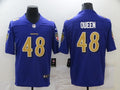 Men's Baltimore Ravens Patrick Queen #48 Purple Game Jersey1