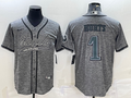 Men's Philadelphia Eagles Jalen Hurts #1 Gray Player Jersey1 Joint Edition