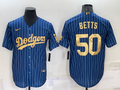 Men's Los Angeles Dodgers Mookie Betts #50 Blue Player Jersey1