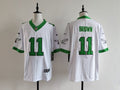 Men's Philadelphia Eagles A.J. Brown Nike Jersey-White with green printing