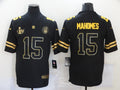 Men's Kansas City Chiefs #15 Patrick Mahomes Black Game Jersey1