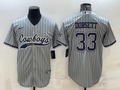 Men's Dallas Cowboys Tony Dorsett #33 Gray Game Player Jersey1 Joint Edition