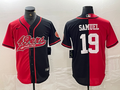Men's San Francisco 49ers Deebo Samuel #19 Red/Black Game Player Jersey1 Joint Edition