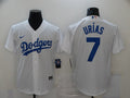 Men's Los Angeles Dodgers Julio Urias #7 White Replica Baseball Jersey1