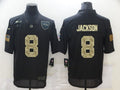 Men's Baltimore Ravens #8 Lamar Jackson Black Player Game Jersey1