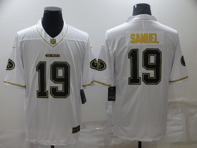 Men's San Francisco 49ers Deebo Samuel #19 White Player Jersey1