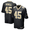 Nephi Sewell New Orleans Saints Nike Game   Jersey - Black