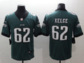 Men's Philadelphia Eagles Jason Kelce #62 Midnight Green Game Jersey1