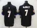 Men's Baltimore Ravens Trace McSorley #7 Black Game Jersey1