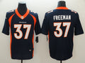 Men's Denver Broncos Royce Freeman #37 Navy Game Jersey1