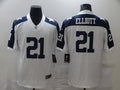 Men's Dallas Cowboys #21 Ezekiel Elliott White Game Jersey1
