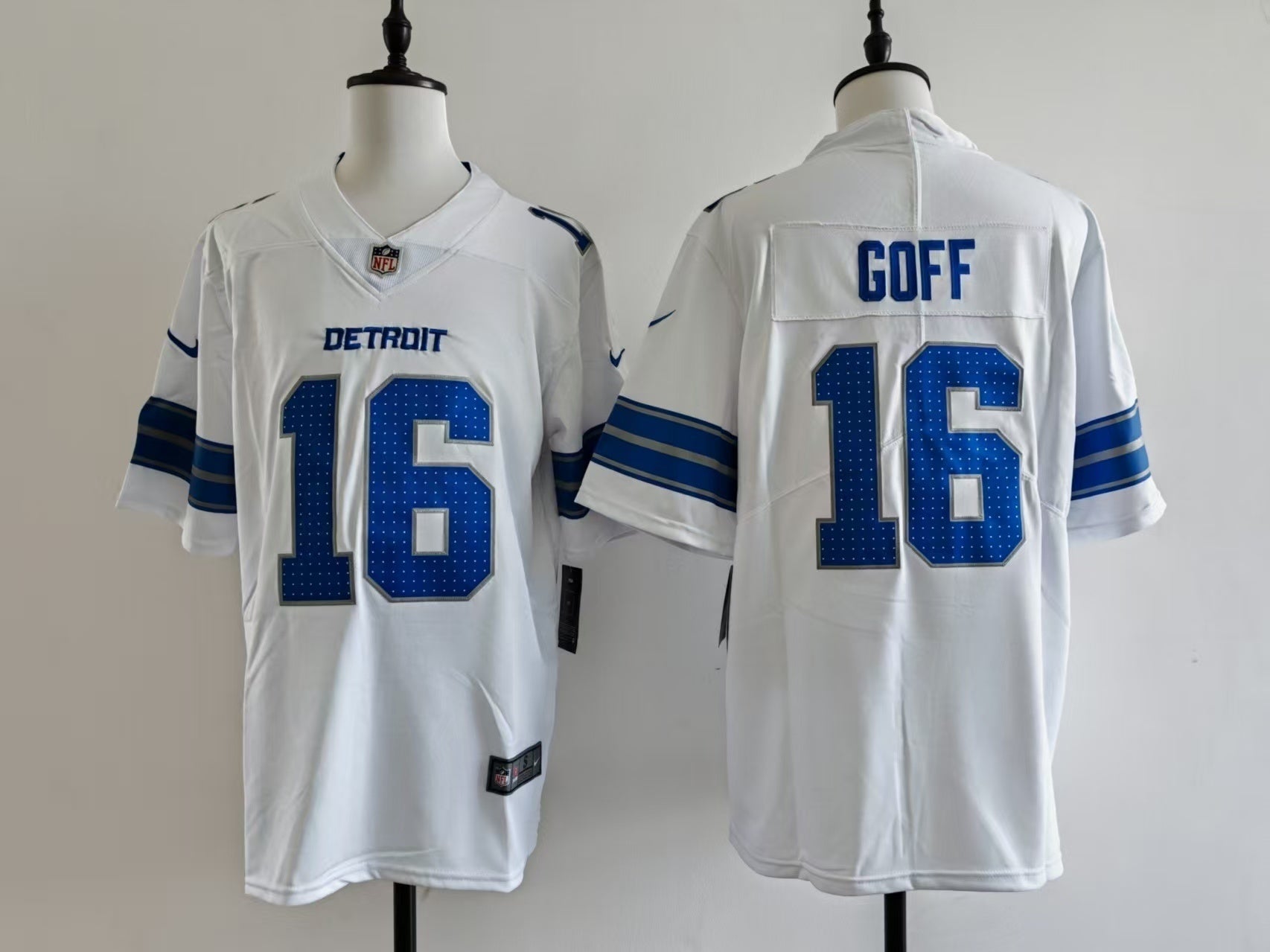 Men's Detroit Lions Jared Goff Jersey -  White