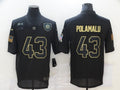 Men's Pittsburgh Steelers Troy Polamalu #43 Black Game Player Jersey1