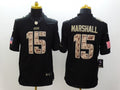 Men's Chicago Bears Brandon Marshall #15 Black Game Player Jersey1