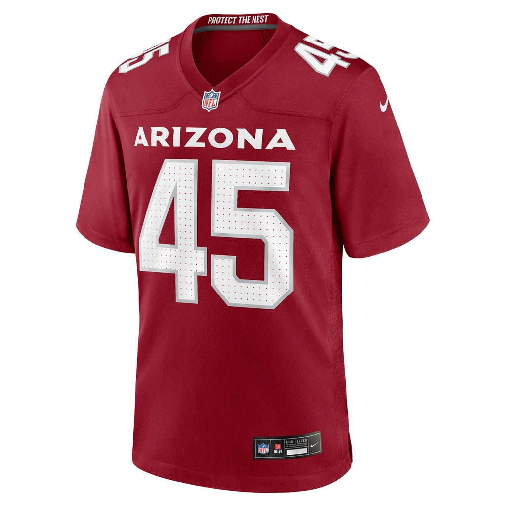 Dennis Gardeck Arizona Cardinals Nike Team Game Jersey -  Cardinal