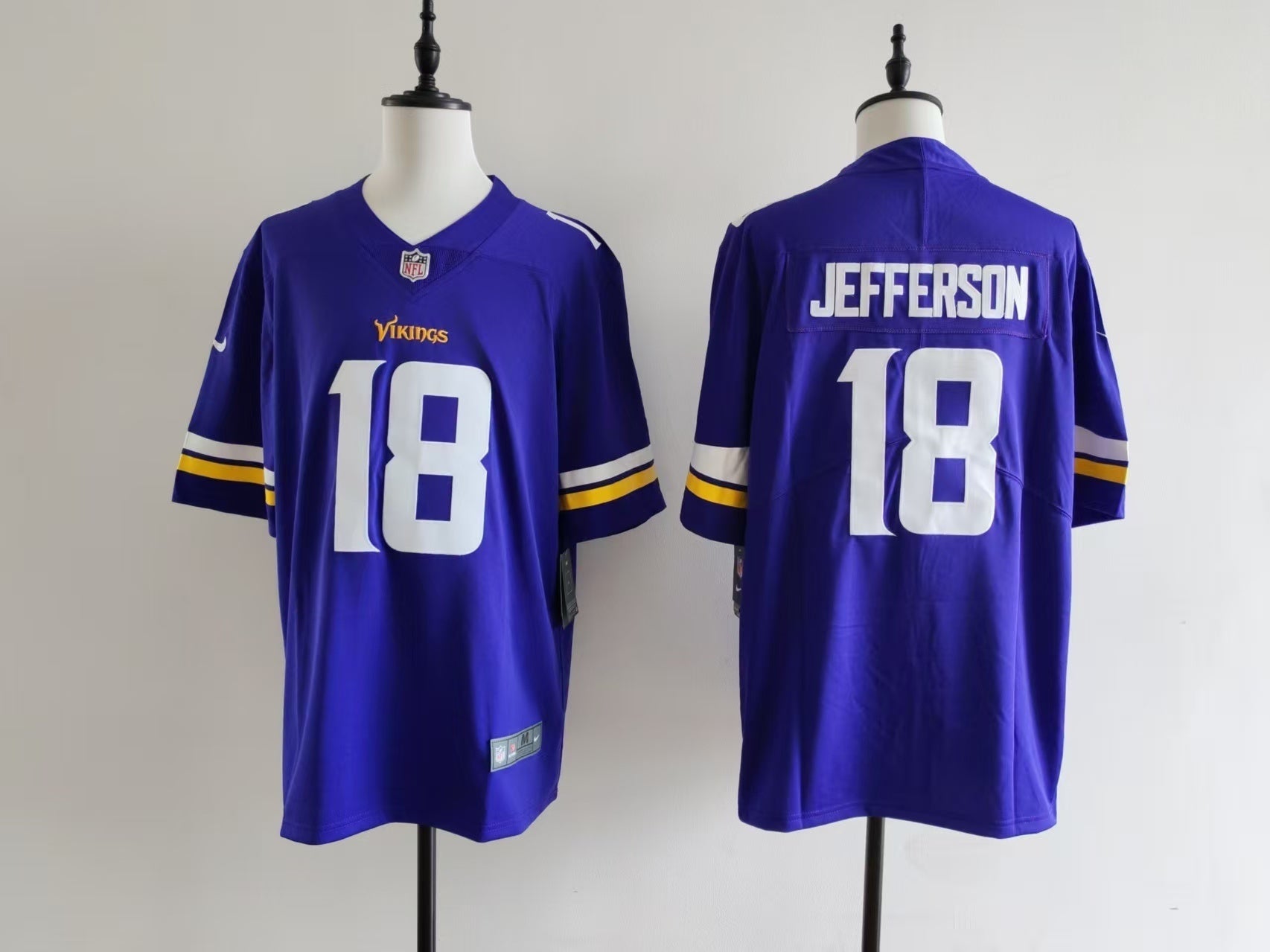 Men's Minnesota Vikings Justin Jefferson Nike Jersey -  Purple#18