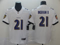 Men's Baltimore Ravens Mark Ingram II #21 White Game Jersey1