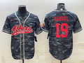 Men's San Francisco 49ers Deebo Samuel #19 Grey Camouflage Player Jersey1 Joint Edition