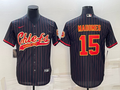 Men's Kansas City Chiefs Patrick Mahomes #15 Black Team Game Jersey1 Joint Edition