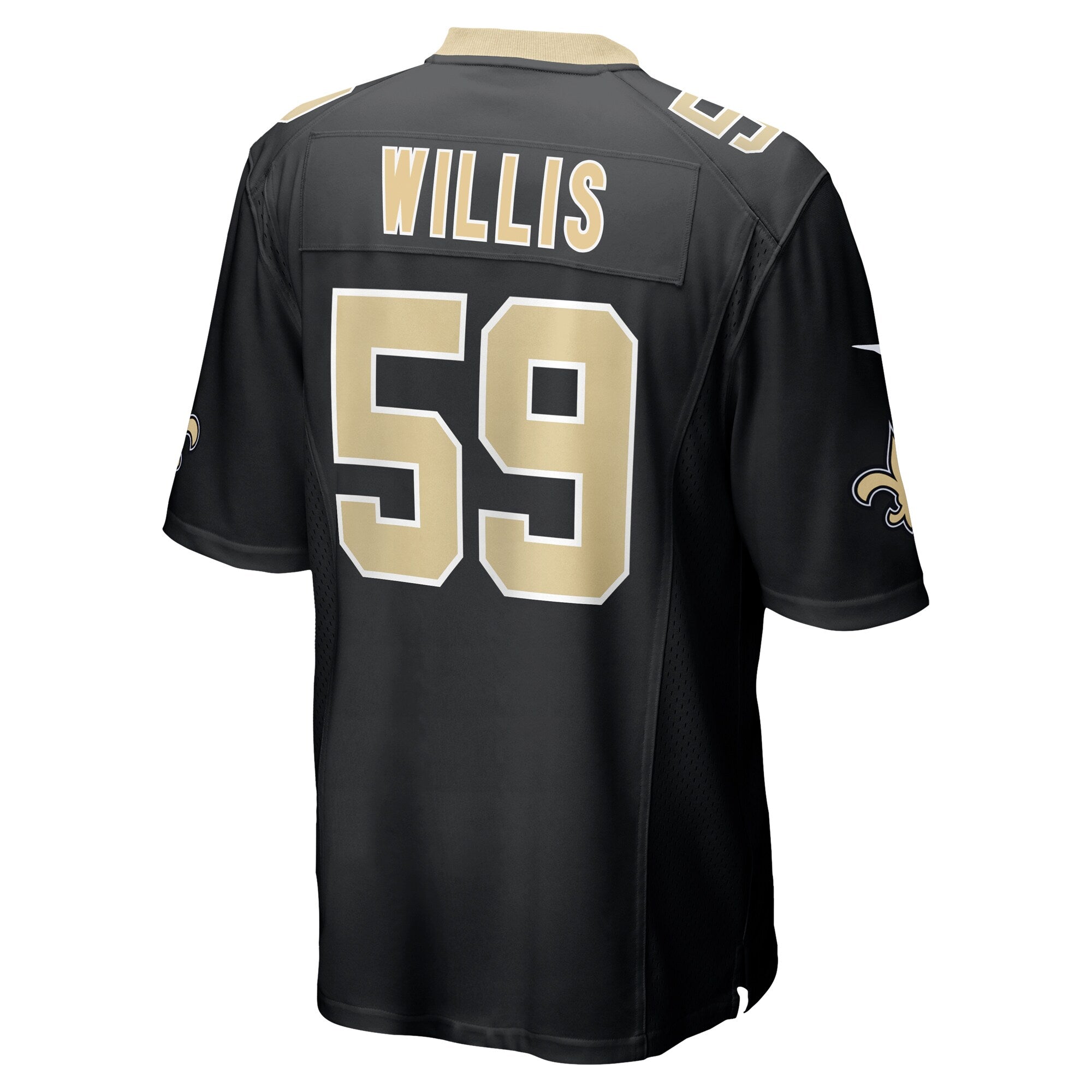 Jordan Willis New Orleans Saints Nike Team Game Jersey -  Black